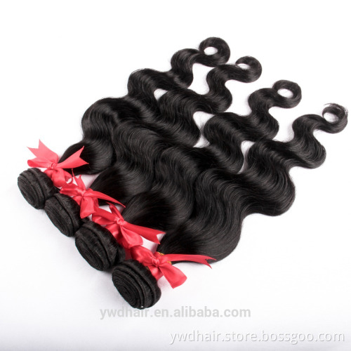 7A Unprocessed Indian Virgin Hair Body Wave 3 bundle deals 8''-26'' Raw Indian Hair Cheap Human Hair Weave